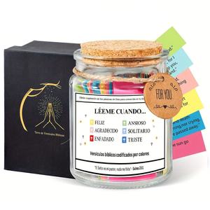 Tarro de Versículos Bíblicos en Español, Alemán e Inglés, Regalos Cristianos, Tarro de Versículos de <span class=keywords><strong>la</strong></span> Biblia, Accesorios Bíblicos, Tarro de Oración, Artículos de <span class=keywords><strong>Esperanza</strong></span>, Regalos Cristianos - Product Image 1