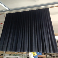 Rideau lourd rideau de scène en velours ignifuge-certifié NFPA 701, parfait pour les auditoriums scolaires, les studios et le théâtre