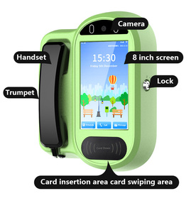 Para Escuela Pública cárcel prisión 4G LTE WIFI autoservicio Android10 videollamada al aire libre teléfono público escuela teléfono público 4G teléfono público - Product Image 2