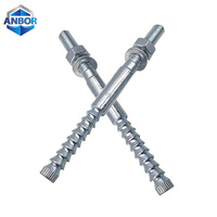 Ancrage chimique à cône inversé M8-M30 pour béton fissuré, en acier inoxydable 304/316 et acier au carbone, OEM