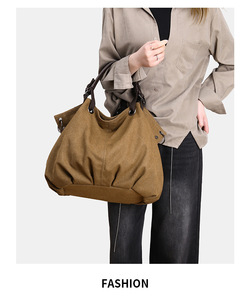 Sg0558 Retro <span class=keywords><strong>canvas</strong></span> Tote Bag với dây kéo túi công suất lớn đi lại trống Crossbody Túi vải cho sinh viên biểu tượng tùy chỉnh - Product Image 5