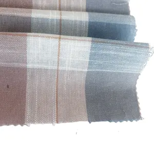 Shaoxing Textile High Quality Hot-Selling Eco-Friendly Linen Viscose Yarn Dyed Style Fabric Soft and Woven for Shirts Dresses