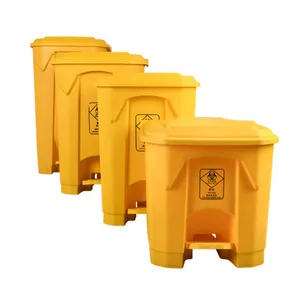 Factory hotsell high quality 15L 20L 30L 40L 50L 60L Medical Waste Containers Plastic Hospital Pedal Trash Bin