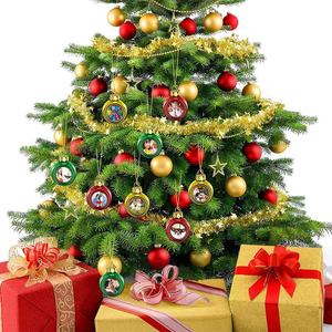 Adornos Navideños Sublimables de 4cm, 6cm y 8cm, Bolas de Navidad con Espacio para Fotos, para Manualidades y Decoración del Árbol de Navidad - Product Image 4