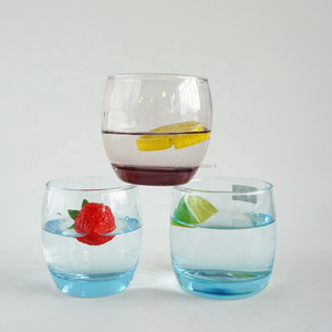 10oz best selling glasses high <span class=keywords><strong>ball</strong></span> translucent purple and blue glass for daily use - Product Image 3