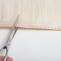Nouvelle extension de cheveux humains Remy russes vierges 2025, double trame, trame papillon invisible injectée sans couture, trame jumelle perforée