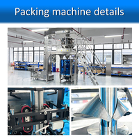 Verticale automatische wikkel-, vul- en verpakkingsmachine voor gedroogd fruit, rozijnen, snoep, gelei, snacks, korrels en voedingsmiddelen (folie/plastic)