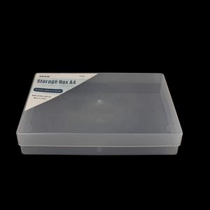 21627 portatile A4 Box Box File File di Scatola di Plastica Trasparente per il Documento di Carta Protector <span class=keywords><strong>Scrivania</strong></span> Carta Organizzatori Casi - Product Image 6