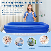 Piscine d'eau de baignade pliable en PVC baignoire portable baignoire de lit gonflable pour personnes âgées handicapées