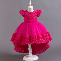 Vêtements pour filles, robes pour filles, costumes de performance pour demoiselles d'honneur à fleurs en 3D, robes pour enfants