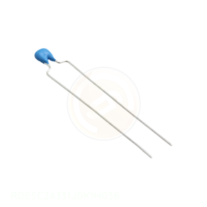 Condensador Cerámico Radial de Orificio Pasante, Canal del Fabricante, <span class=keywords><strong>330</strong></span> pF, CAP CER 330PF, 100V, NP0, RADIAL, RDE5C2A331J0K1H03B - Product Image 1