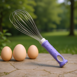 Frusta in fibra di vetro ipoallergenica per utensili da cucina con impugnatura ergonomica - Product Image 3