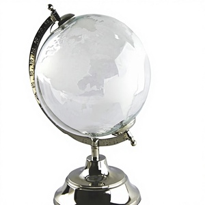 โต๊ะทรงกลมคริสตัลแก้วใสสีเงิน ดีไซน์ทันสมัยสไตล์ราชวงศ์ ผลิตจากอิตาลี ฐานเชฟฟิลด์ เหมาะสำหรับตกแต่งบ้านและโรงแรม - Product Image 1