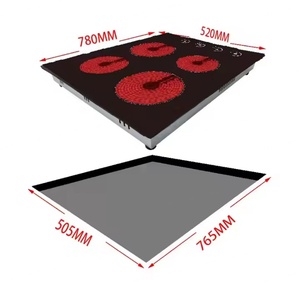 Estufa Eléctrica de Cuatro Quemadores Integrada con Placa de Inducción Oculta para Electrodomésticos de Cocina - Product Image 2