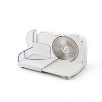 Trancheuse à viande électrique pliable, machine à découper la viande 150W, appareil de découpe alimentaire pour la viande de bœuf