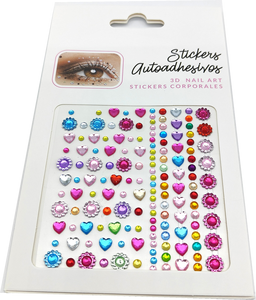Trang Điểm Kim Cương Lông Mày Eyeshadow Mặt Rhinestone Sticker Trang Sức Mắt Pha Lê Hình Xăm Mắt Dán - Product Image 3