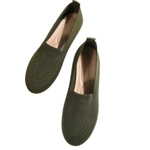 Nuove Scarpe Basse da Donna in Maglia Flyknit, Scarpe Casual da Lavoro in Rete Liscia con Tacco Basso - Product Image 5