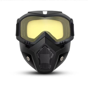 <span class=keywords><strong>Occhiali</strong></span> <span class=keywords><strong>da</strong></span> <span class=keywords><strong>Sole</strong></span> Sportivi Polarizzati per Casco <span class=keywords><strong>da</strong></span> Moto, Montatura Senza Bordi, Antivento, Resistenti alla Sabbia e ai Raggi UV, Maschera a Forma di Teschio Completa - Product Image 5