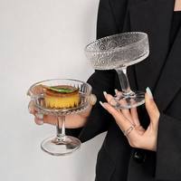 Mesomia – Tasse en verre tendance style Instagram pour restaurant, sans pied, pour pudding, dessert, ou comme bol à glace, 200 ml