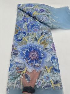 NI.<span class=keywords><strong>AI</strong></span> Tissu de couture de luxe pour robe de mariée formelle de créatrice, motif floral dense, perles, aquarelle, <span class=keywords><strong>art</strong></span> moderne, couleur champagne <span class=keywords><strong>nude</strong></span> - Product Image 3