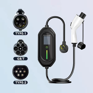 Portatile 7KW AC tipo <span class=keywords><strong>2</strong></span> 32A EVSE con spina EU nuova condizione <span class=keywords><strong>2</strong></span>.8 pollici di ricarica stazione di ricarica Ev caricabatterie - Product Image 5