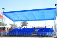 Chaise de stade en plastique pouvant accueillir de grands spectateurs de terrain de football en tribune de stade
