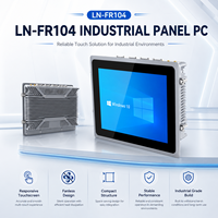 Computadora con Pantalla Táctil de 10.4 Pulgadas Sin Ventilador, Doble LAN, COM, USB para Terminal de Fábrica Inteligente, Compatible con Windows y Linux, PC Industrial