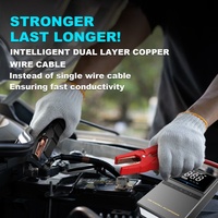 Jump Starter Air Pump 150PSI Portable Wireless Car Tire Inflator Rechargeable Battery ABS Digital Pressure Gauge 2000A Start