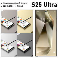 Version Globale Nouveau Téléphone Portable S25 Ultra 5G 7,3 Pouces 22 Go+2 To Android 14 Smartphone 5G Haute Qualité Vente Chaude