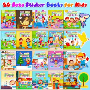 Libros Educativos en Inglés para el Desarrollo Cognitivo Temprano de Niños: Libros de Dibujos Animados para la Primera Infancia, con Pegatinas, para el Desarrollo <span class=keywords><strong>del</strong></span> Potencial - Product Image 6
