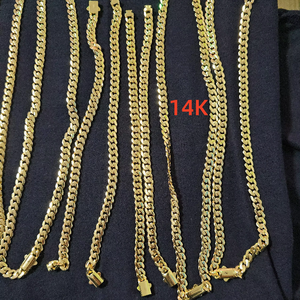 JXX Gioielli: Cavigliera, Bracciale e Collana Trendy 6-20mm, Catena Cubana in Oro 14k, Catena Miami in Oro, Catena Monaco in Oro, Unisex - Product Image 1