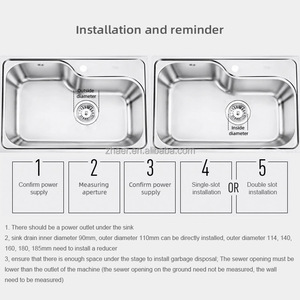 Bằng sáng chế riêng im lặng thiết kế 3 cấp hộ gia đình Nghiền Rác xử lý tiêu chuẩn Mỹ không có công tắc chất thải thực phẩm nhà bếp - Product Image 4