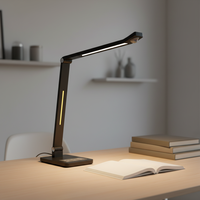 Lámpara de Mesa Eléctrica Moderna con Doble Atenuación para Dormitorio, Oficina o Estudio, con Sensor de Movimiento, Flexible, LED, ABS