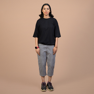 Pantalons capri pour femmes, coupe décontractée, tissu doux au toucher, fabrication en usine, pantalons capri pour femmes, pantalons capri décontractés pour femmes, en vente en ligne - Product Image 1