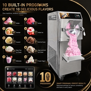Machine à glace dure professionnelle 14L, congélateur à yogourt glacé en lots, machine à gelato italienne sur pied avec certifications CE/ETL - Product Image 1