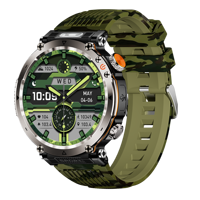 Reloj Inteligente Deportivo HT30, Batería de 600 mAh, Resistente al Agua IP68, Carga Magnética, Multideporte, Llamadas Bluetooth, Brújula, Monitor de Sueño