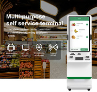 Restaurant 24 "32" commande écran tactile Pos système auto-paiement Machine libre-Service commande kiosque de paiement