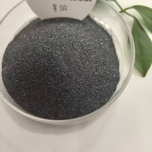 Poudre de carbure de silicium <span class=keywords><strong>noir</strong></span> lavée haute pureté 98,5 %, granulométrie P80 P90 P100 P120 P150 100 Mesh - Product Image 2
