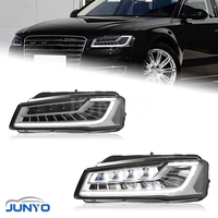 Ensemble de phares Junyo pour Audi A8 2011-2017, faisceau bas à haut, lentille LED Matrix Dragon Ball, feux de jour