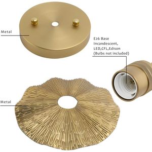 Pahson plafoniera in metallo Vintage plafoniera in ottone rifinito Modulare Design a LED illuminazione industriale cucina arte a filo - Product Image 5