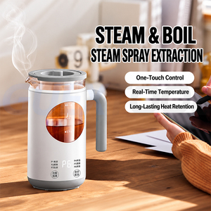 Adjustable Time Multifunctional Steaming and Cooking Dual-Use High Borosilicate <b>Glass</b> Steam Fully Automatic Small Pu Erh <b>Tea</b> <b>Pot</b> - Product Image 2