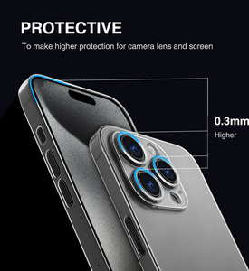 Custodia Trasparente per <span class=keywords><strong>iPhone</strong></span> 15 <span class=keywords><strong>14</strong></span> <span class=keywords><strong>Pro</strong></span>, Antiurto in PP Morbido e Sottile, <span class=keywords><strong>Accessori</strong></span> per <span class=keywords><strong>iPhone</strong></span> 13 12 - Product Image 5