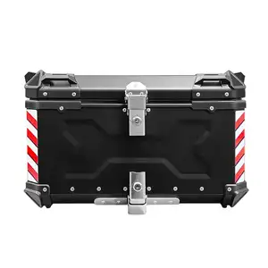 85L grande capacidade liga de alumínio Givi cauda casos E-Bike preto couro impermeável ferramenta caixa Top boxes para motocicleta