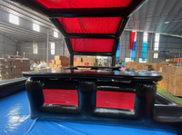 2025 NOUVELLE ARRIVÉE PERSONNALISÉE Arrière-cour Adulte NOIR et ROUGE Bar Gonflable Piscine Coloré Bar Gonflable Extérieur