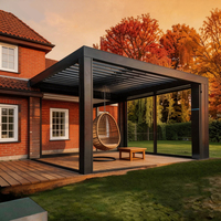 Puertas Corredizas de Aluminio para Terraza, Paredes de Vidrio, Vista Panorámica, Invernadero, Paneles Aislantes, Calefacción y Refrigeración, Eficiencia Energética