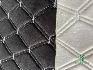 <span class=keywords><strong>Tissu</strong></span> de <span class=keywords><strong>velours</strong></span> 100% polyester personnalisable avec technique tricotée en <span class=keywords><strong>éponge</strong></span> brodée pour housses de bus et de sièges de voiture et tapis - Product Image 2