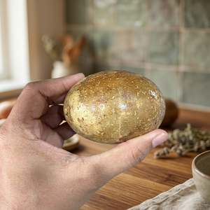 Mini sphère de cristal de calcite jaune naturelle sculptée – Méditation spirituelle, équilibre énergétique, décoration d'autel, cadeau pour la maison - Product Image 2