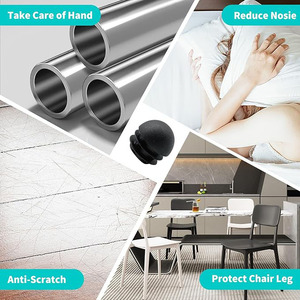 Tappi e Protezioni in Plastica per Gambe di Sedie, Inserti per Tubi Rotondi per Scorrimento Fluido, Protezioni per <span class=keywords><strong>Mobili</strong></span> - Product Image 4