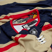 BETHERIVAL Jersey de Hockey Personalizado con Cordones, Corte de Portero, Color Azul Universitario, Sublimado, de Secado Rápido, para Entrenamiento Navideño, para Hombres Adultos