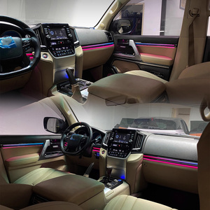 Kit d'éclairage ambiant LED dynamique pour l'intérieur de la voiture SJC, 64 couleurs, symphonie de couleurs, pour <span class=keywords><strong>Toyota</strong></span> <span class=keywords><strong>Land</strong></span> <span class=keywords><strong>Cruiser</strong></span> LC200 2010-2021 - Product Image 3